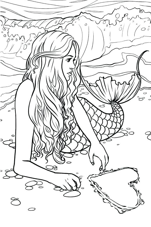 Mermaid Coloring Pages For Adults Best Coloring Pages For Kids Mermaid Coloring Pages For Adults Best Coloring Pages For Kids