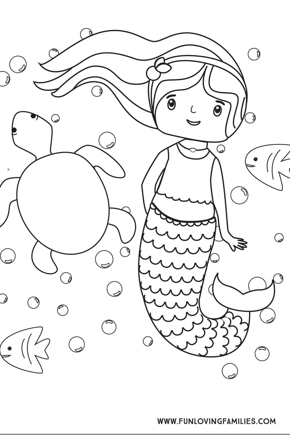 Mermaid Coloring Sheet Printable Mermaid Coloring Sheet Printable