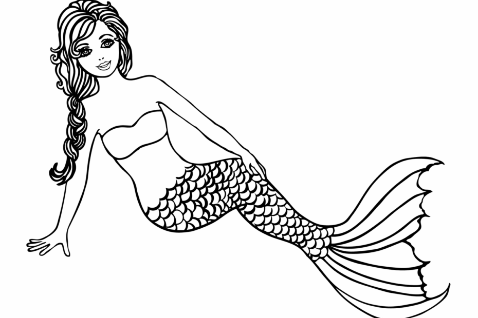 Mermaid Printable Coloring Pages Free Coloring Home