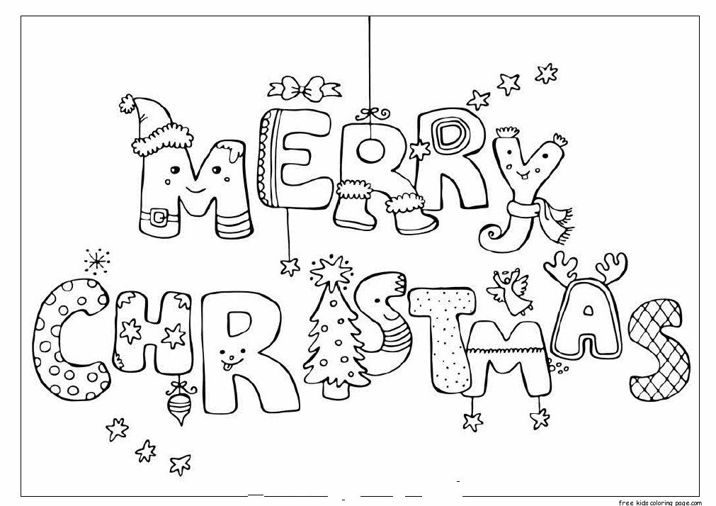 Merry Christmas Print Out Coloring Pages Printable For Kids Merry Christmas Print Out Coloring Pages Printable For Kids
