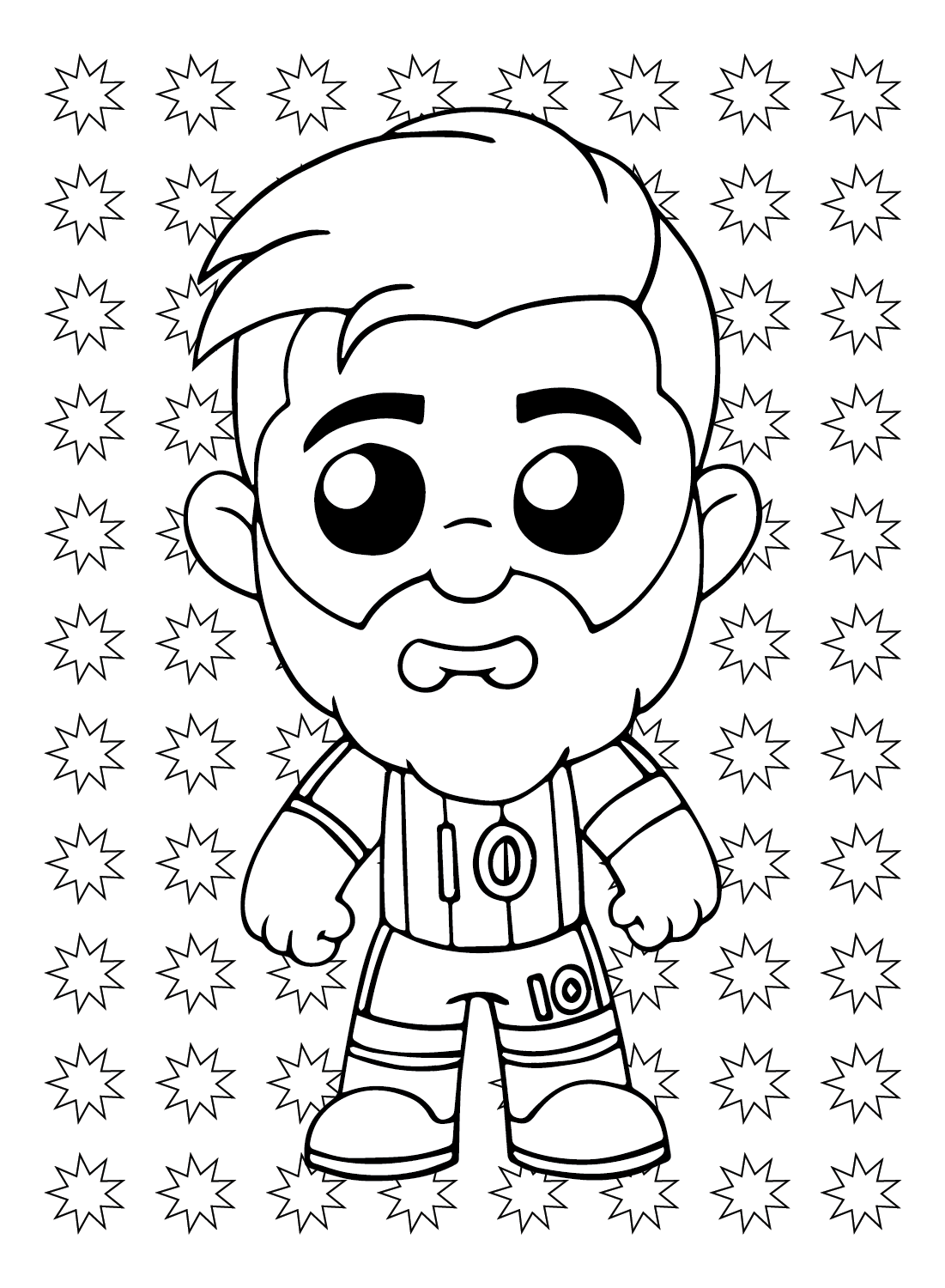 free printable coloring pages Messi
