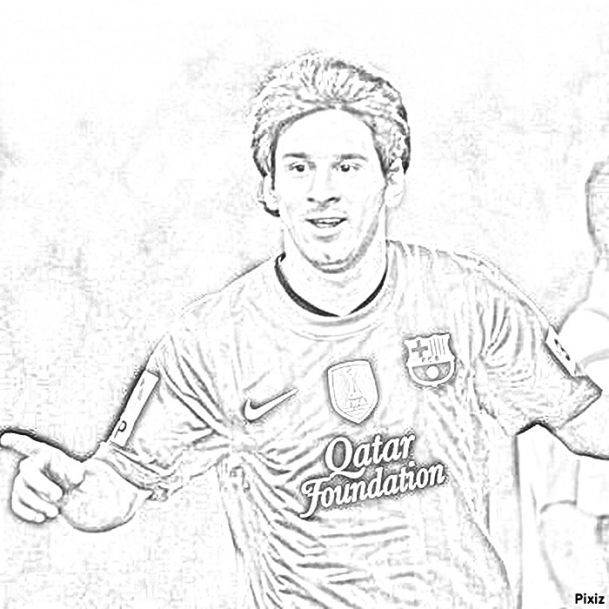 Messi Coloring Pages Coloring Home