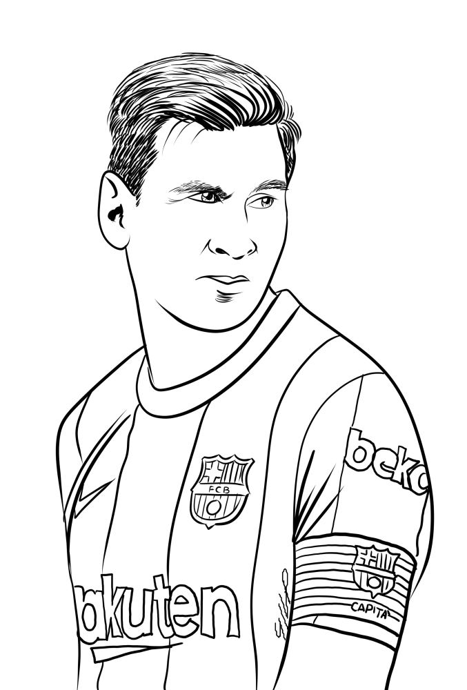 free printable of Messi