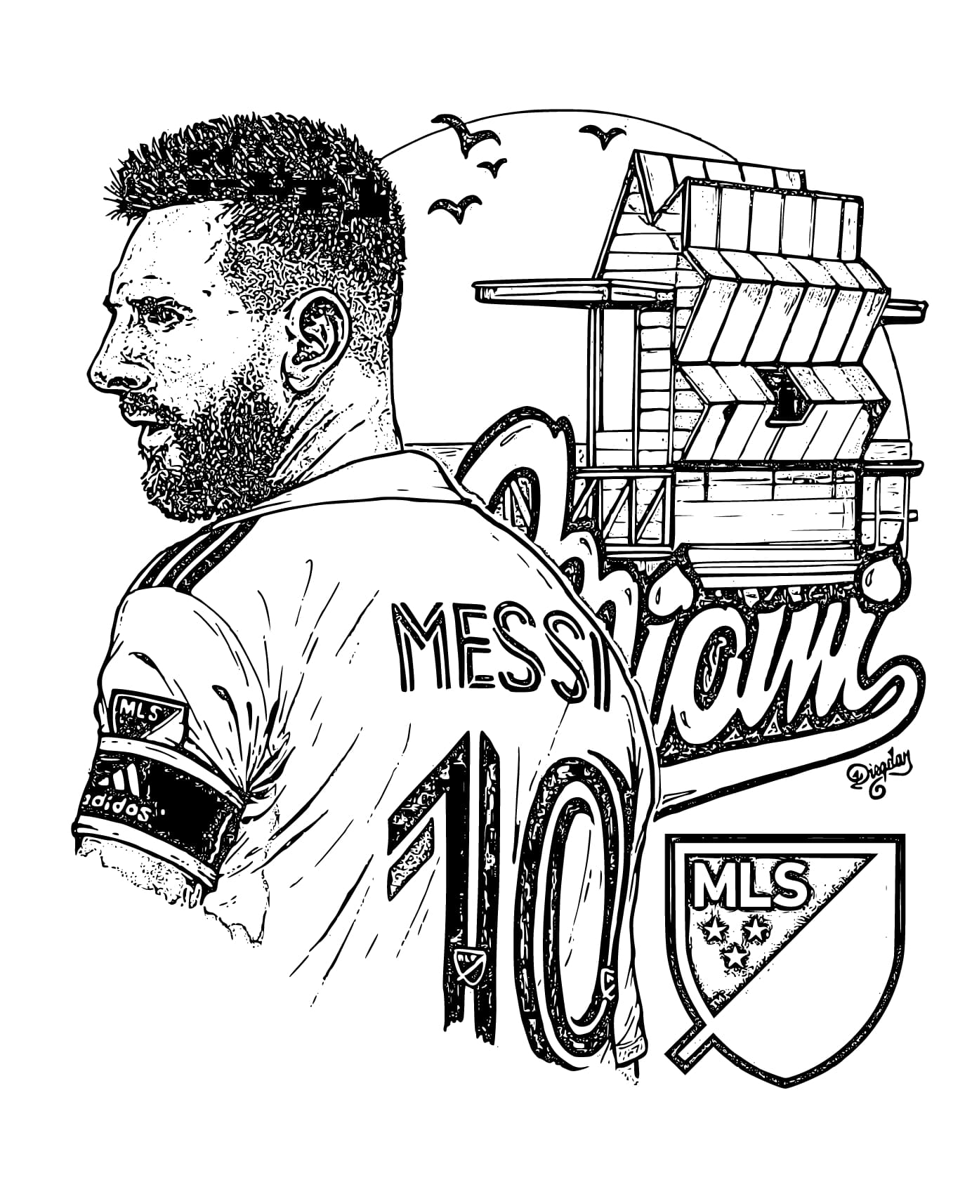 Messi Portrait Colouring Pages Sketch Coloring Page Porn Sex Picture