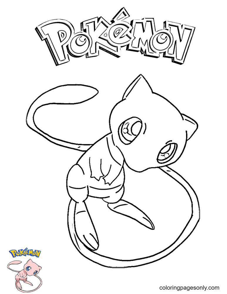 Mew From Pokemon Printable Coloring Pages Mew Coloring Pages Mew From Pokemon Printable Coloring Pages Mew Coloring Pages