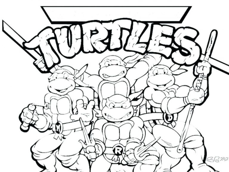Michelangelo Ninja Turtle Coloring Page At GetDrawings Free Download