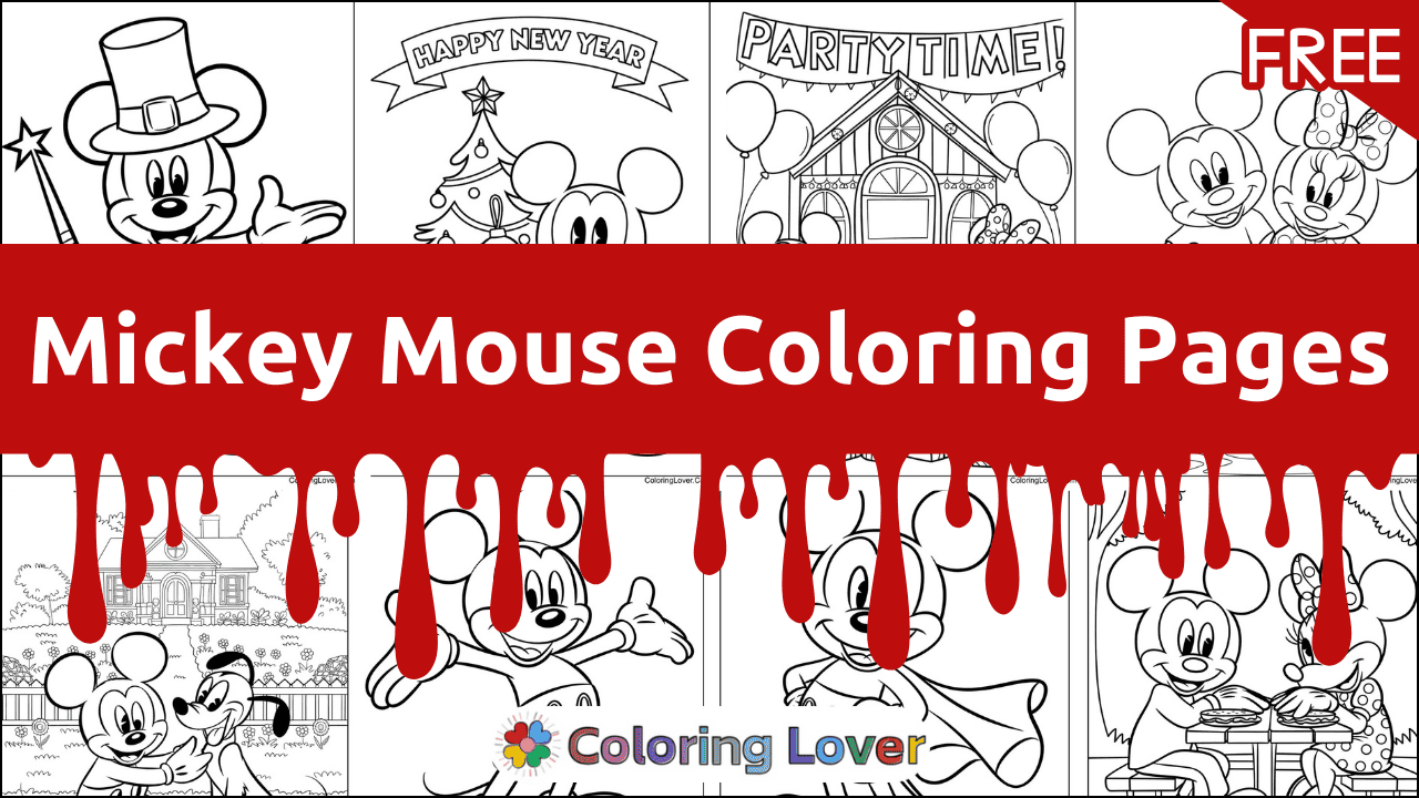 Mickey And Minnie Mouse Free Printable Coloring Pages For S 