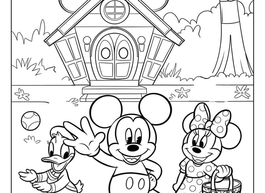 Mickey Mouse Coloring Pages Free Printable Pdf Infoupdate