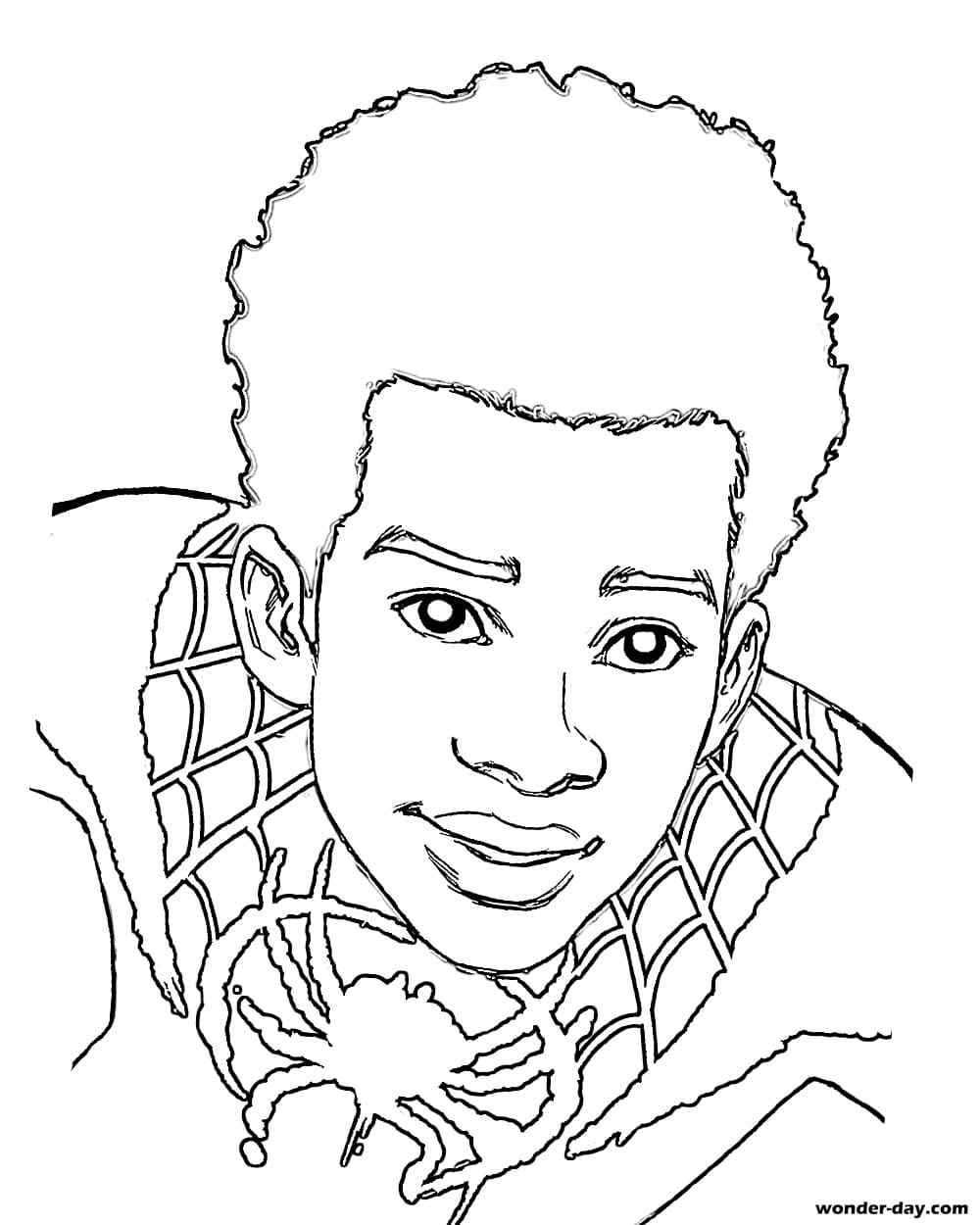 Miles Morales Coloring Pages Coloring Cool Miles Morales Coloring Pages Coloring Cool