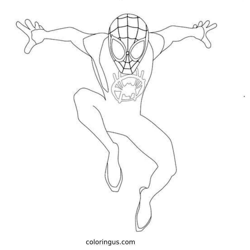 Miles Morales Coloring Pages Printable Coloring Pages Miles Morales Coloring Pages Printable Coloring Pages