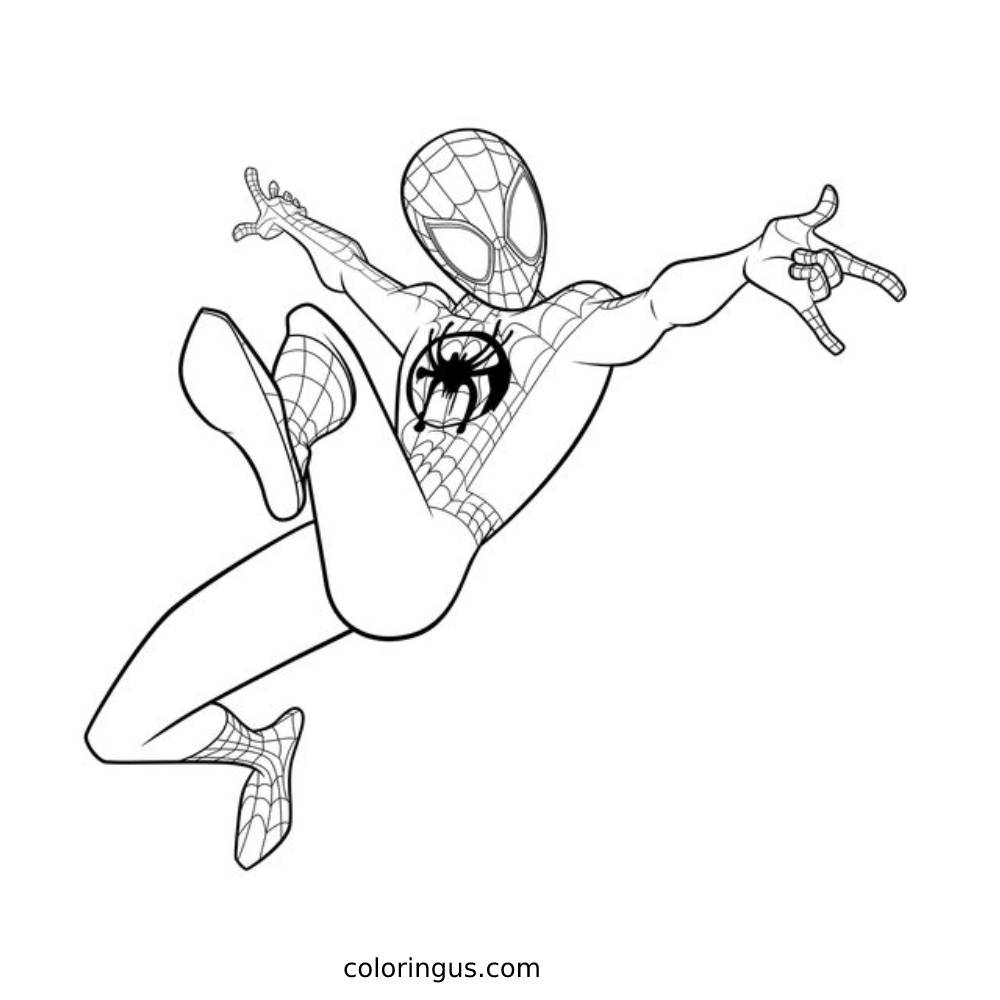 printable miles morales coloring pages printable miles morales coloring pages