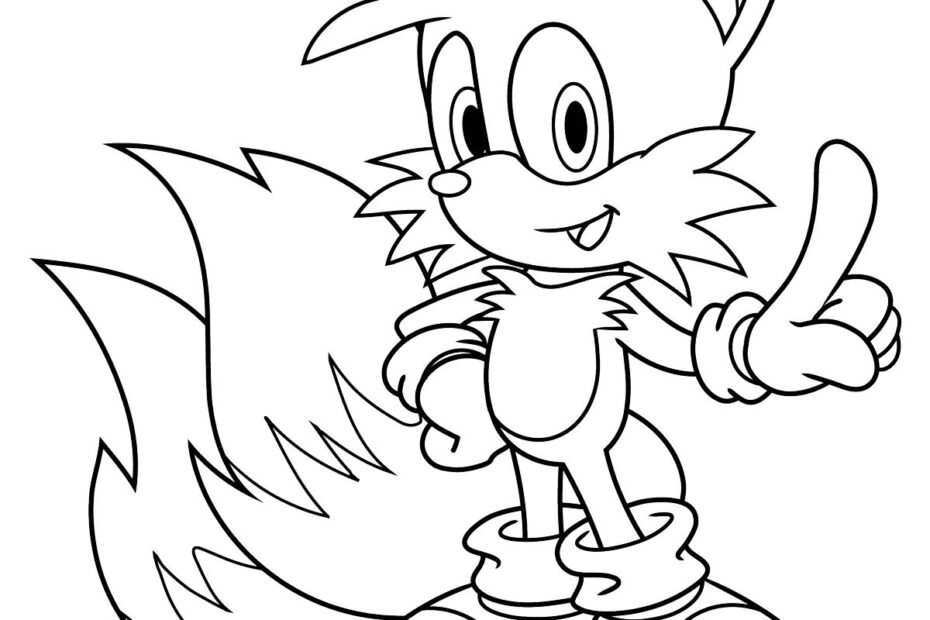 Miles Tails Prower From Sonic The Hedgehog Coloring Pages Coloring