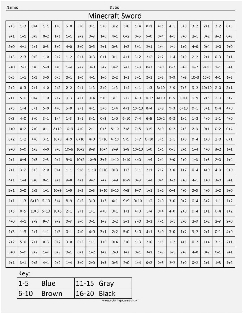 Minecraft color page free Minecraft color page free