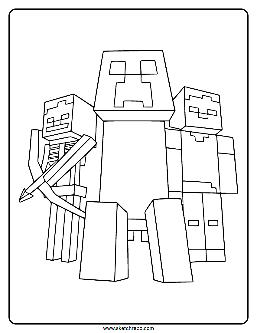 Minecraft Coloring Coloring Free Printable Pdf Infoupdate Minecraft Coloring Coloring Free Printable Pdf Infoupdate