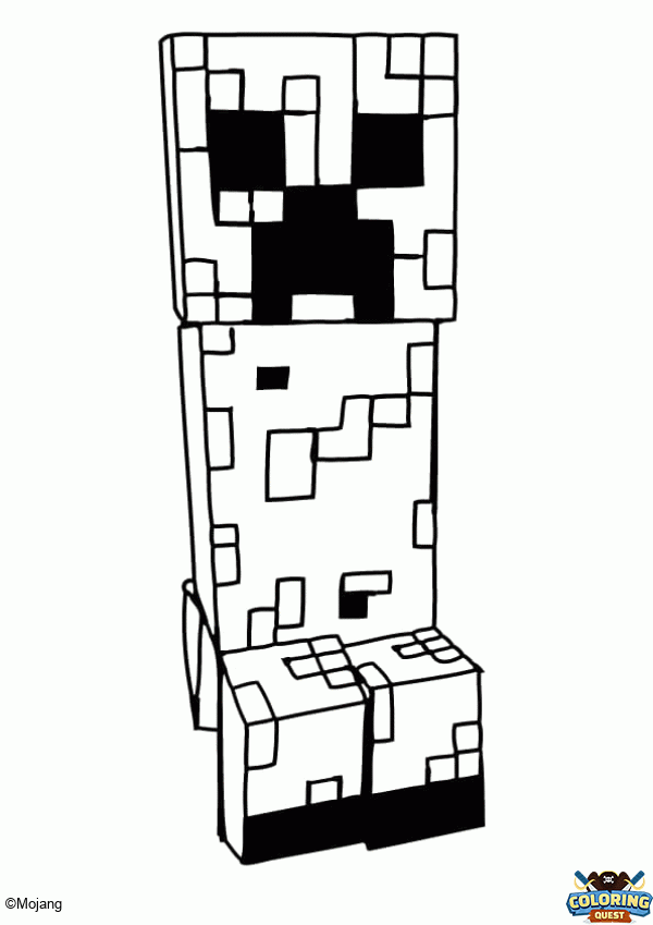 Minecraft Creeper Coloring Page Coloring Coloring Quest Minecraft Creeper Coloring Page Coloring Coloring Quest