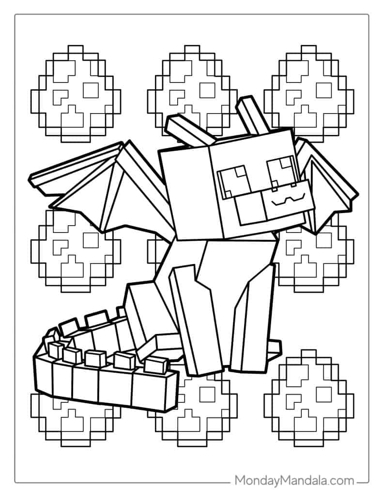 Minecraft Warden Coloring Pages Coloring Nation Minecraft Warden Coloring Pages Coloring Nation