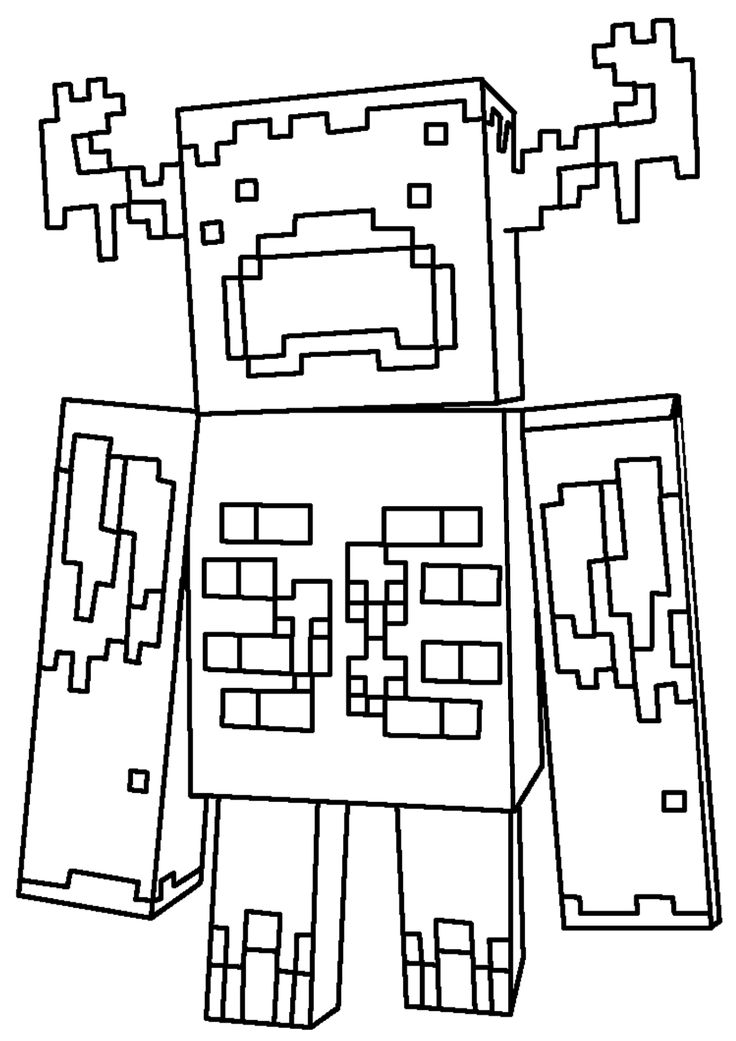 Minecraft Warden Colouring Page Minecraft Coloring Pages Coloring Minecraft Warden Colouring Page Minecraft Coloring Pages Coloring