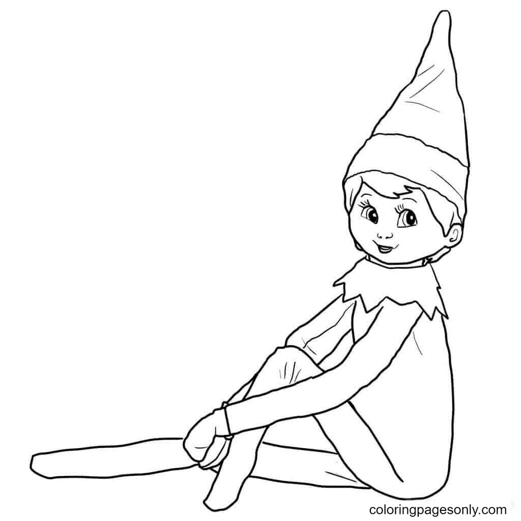 Mini As Girl Elf Coloring Page Free Printable Coloring Pages