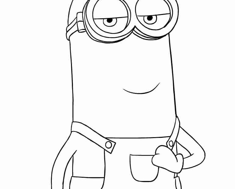 Minion Coloring Pages Kevin At GetDrawings Free Download