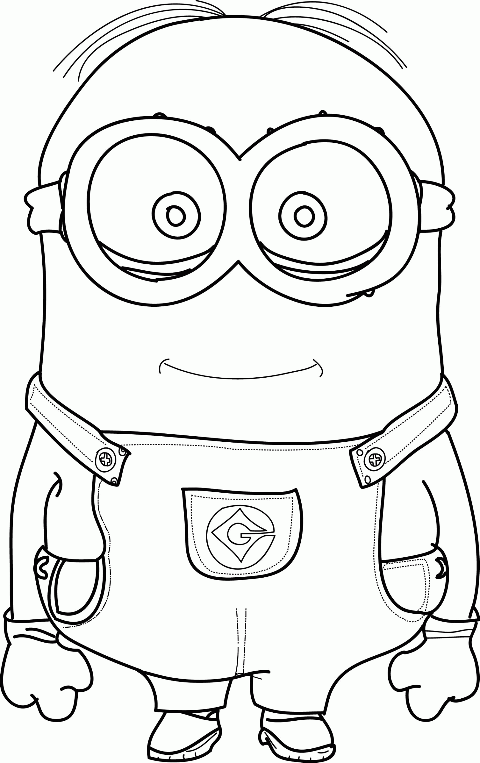 Minion Coloring Pages Stuart Coloring Home Minion Coloring Pages Stuart Coloring Home