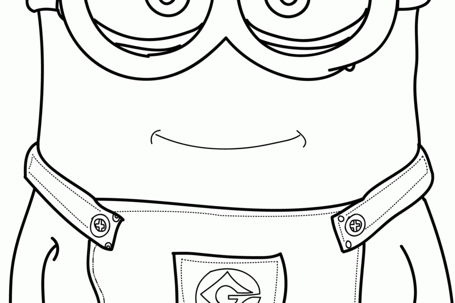 Minion Coloring Pages Stuart Coloring Home