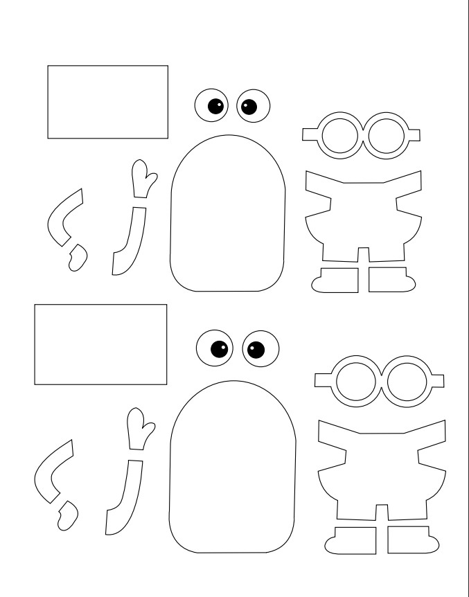 Minion Template Printable Minion Template Printable