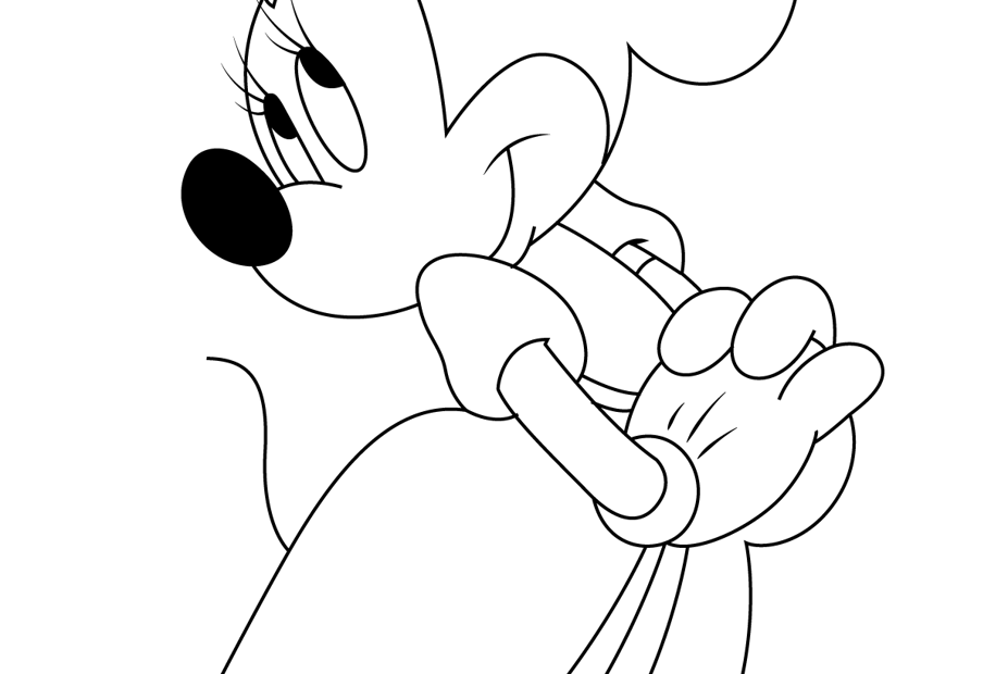 Minnie Mouse Coloring Page For Kids Free Minnie Mouse Printable