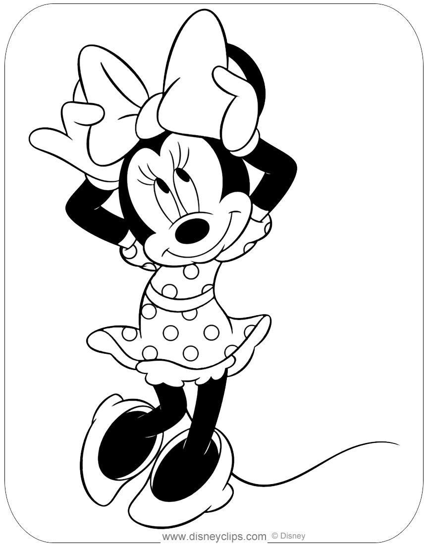 Minnie Mouse Coloring Pages Coloring