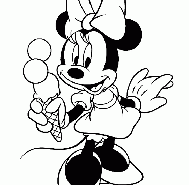 Minnie Mouse Coloring Pages Coloring Home