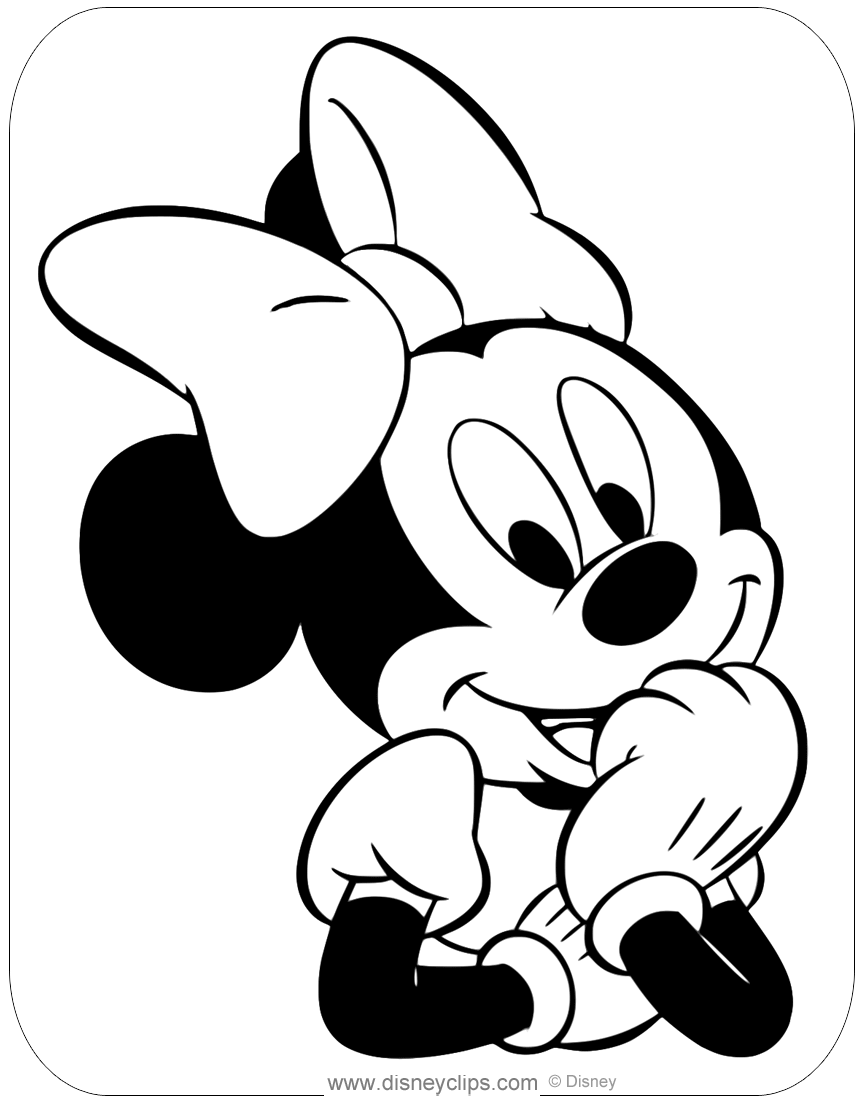 Minnie Mouse Coloring Pages Disney Minnie Mouse Coloring Pages My XXX 