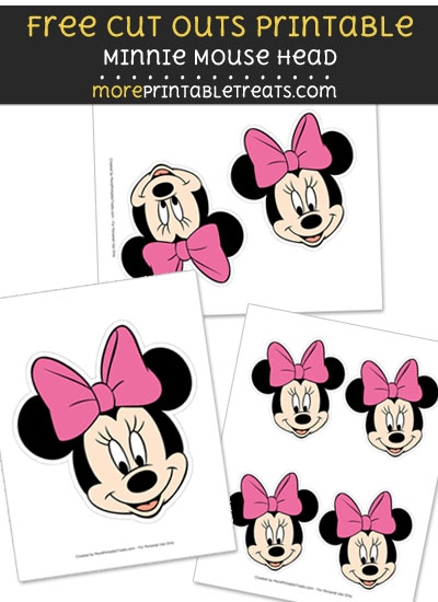 Minnie Mouse Head Cut Outs