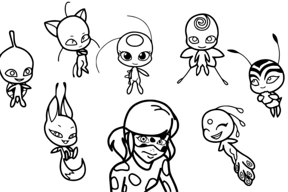 Miraculous Ladybug Coloring Pages Printable XColorings