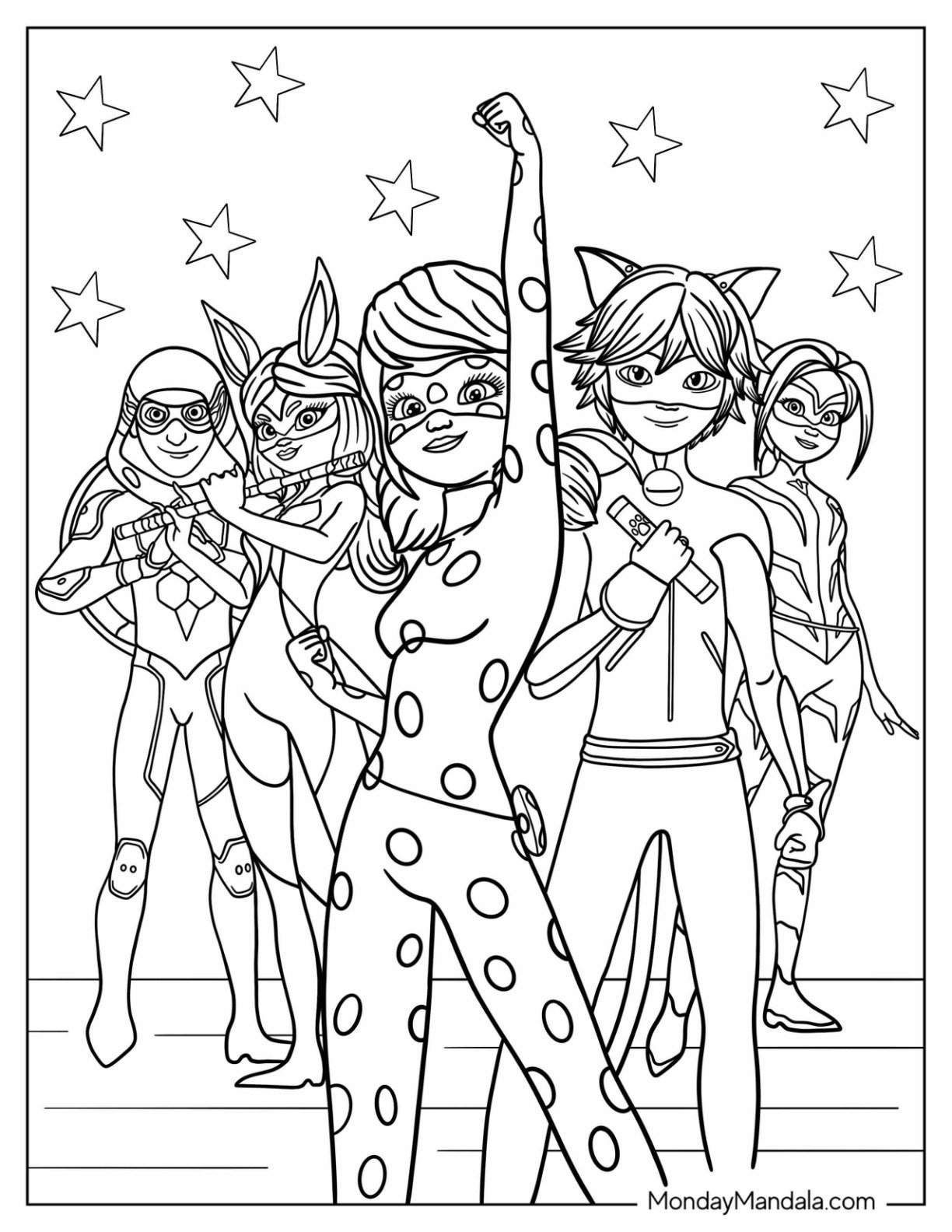 Miraculous Ladybug Nino Coloring Pages