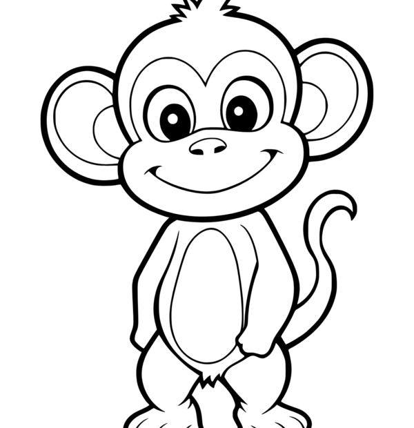 Monkey Colouring Pages Printable Printable Free Templates