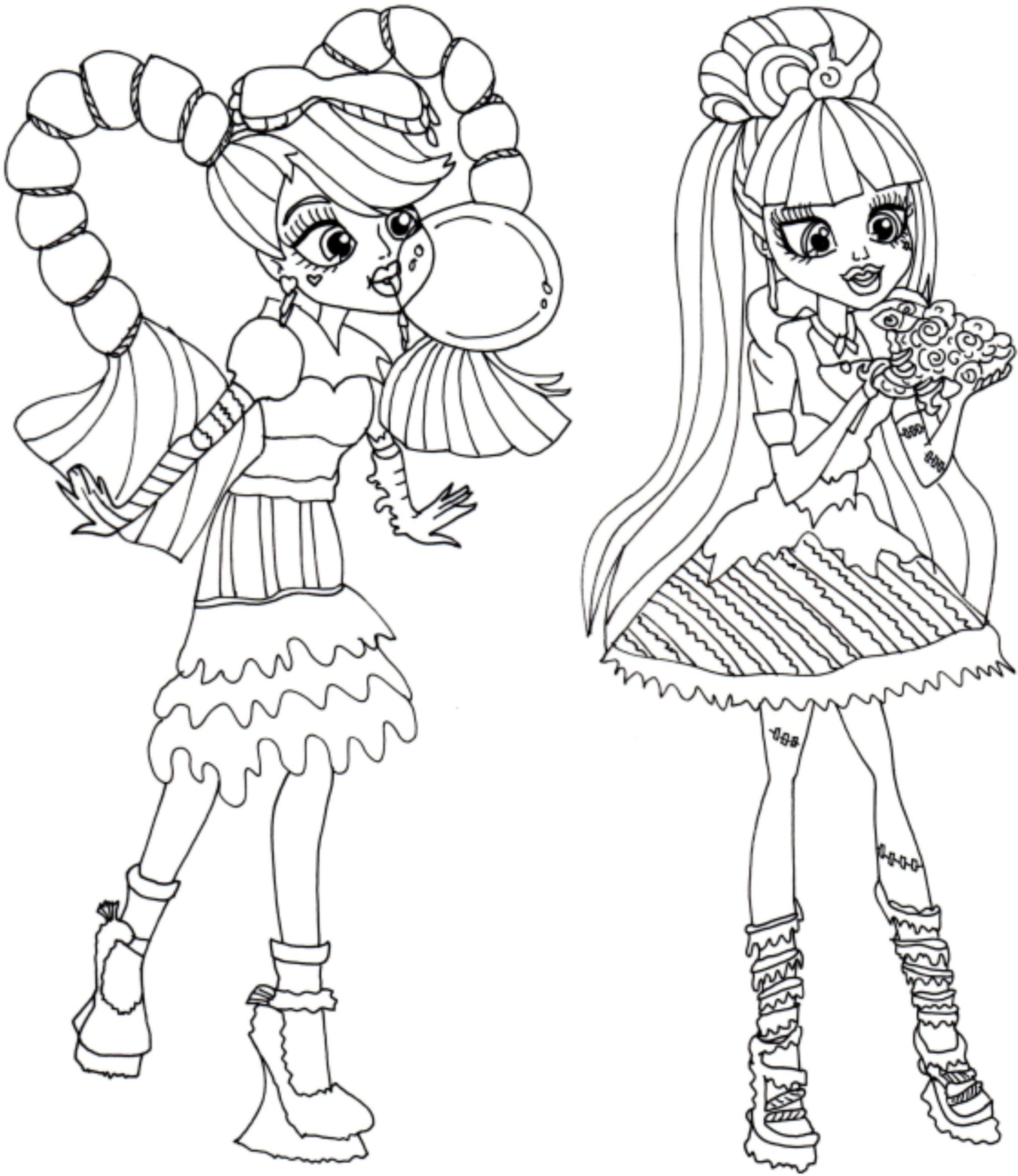Monster High Characters Coloring Pages At GetColorings Free Monster High Characters Coloring Pages At GetColorings Free