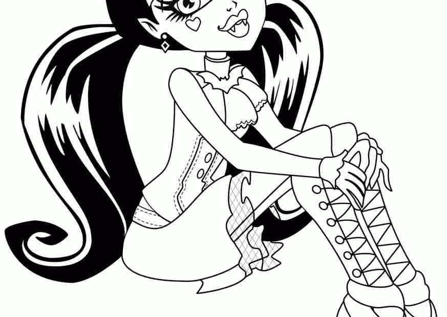 Monster High Coloring Pages Pdf Coloring Home