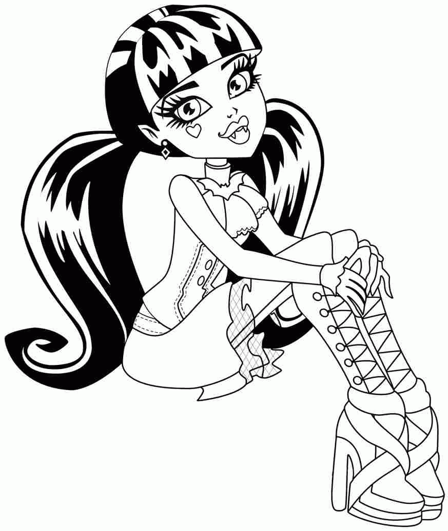 Monster High Coloring Pages Pdf Coloring Home Monster High Coloring Pages Pdf Coloring Home
