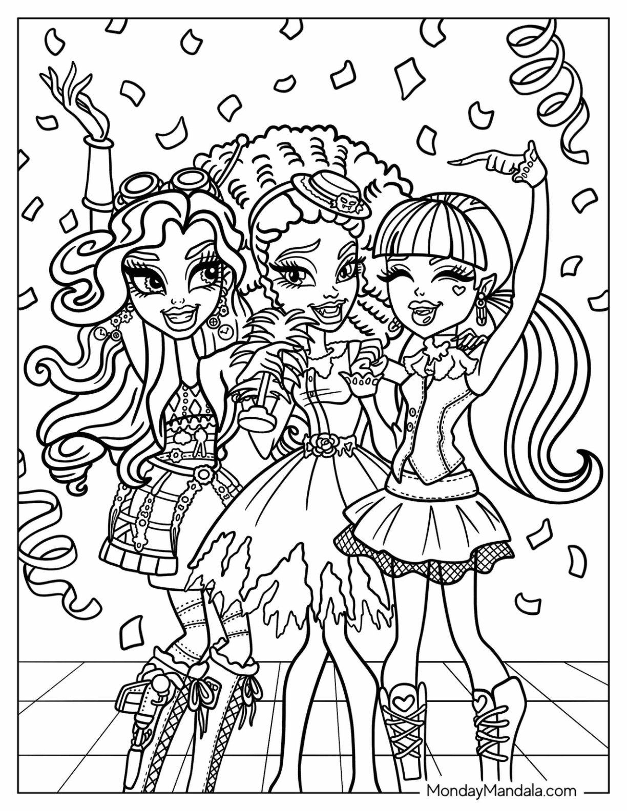 Monster High Colouring Sheets Printable Free Coloring Sheet Monster High Colouring Sheets Printable Free Coloring Sheet
