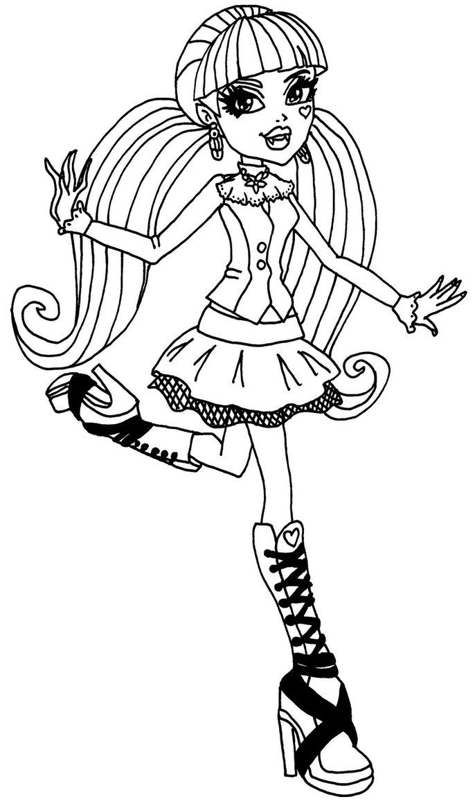 Monster High Draculaura Coloring Pages Coloring Home Monster High Draculaura Coloring Pages Coloring Home