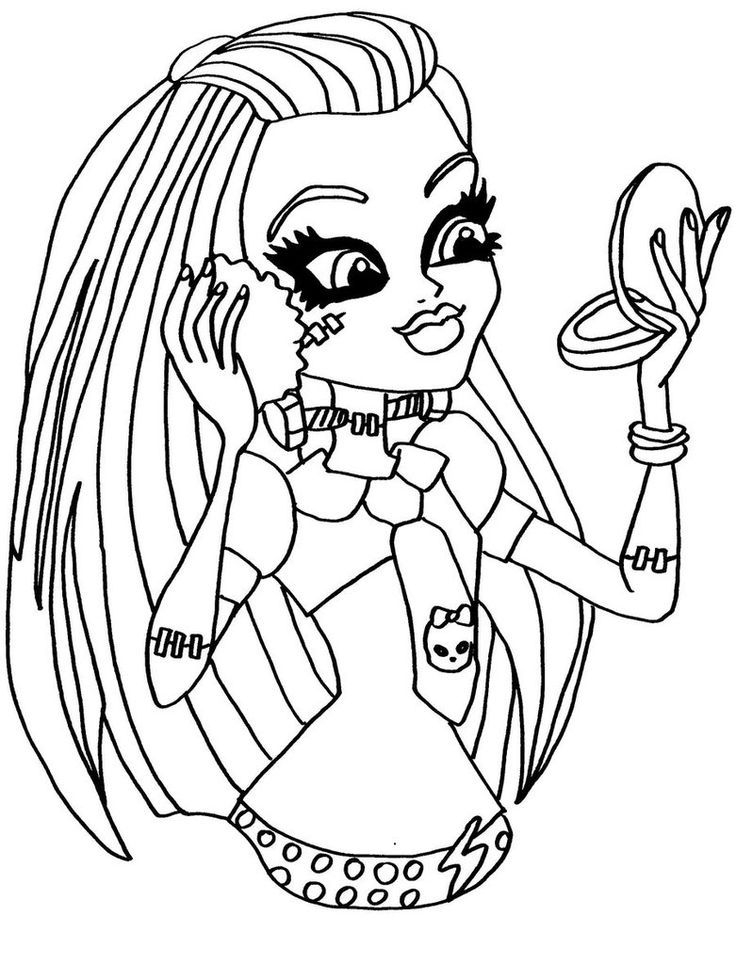Monster High Frankie Stein Coloring Pages Coloring Home Monster High Frankie Stein Coloring Pages Coloring Home