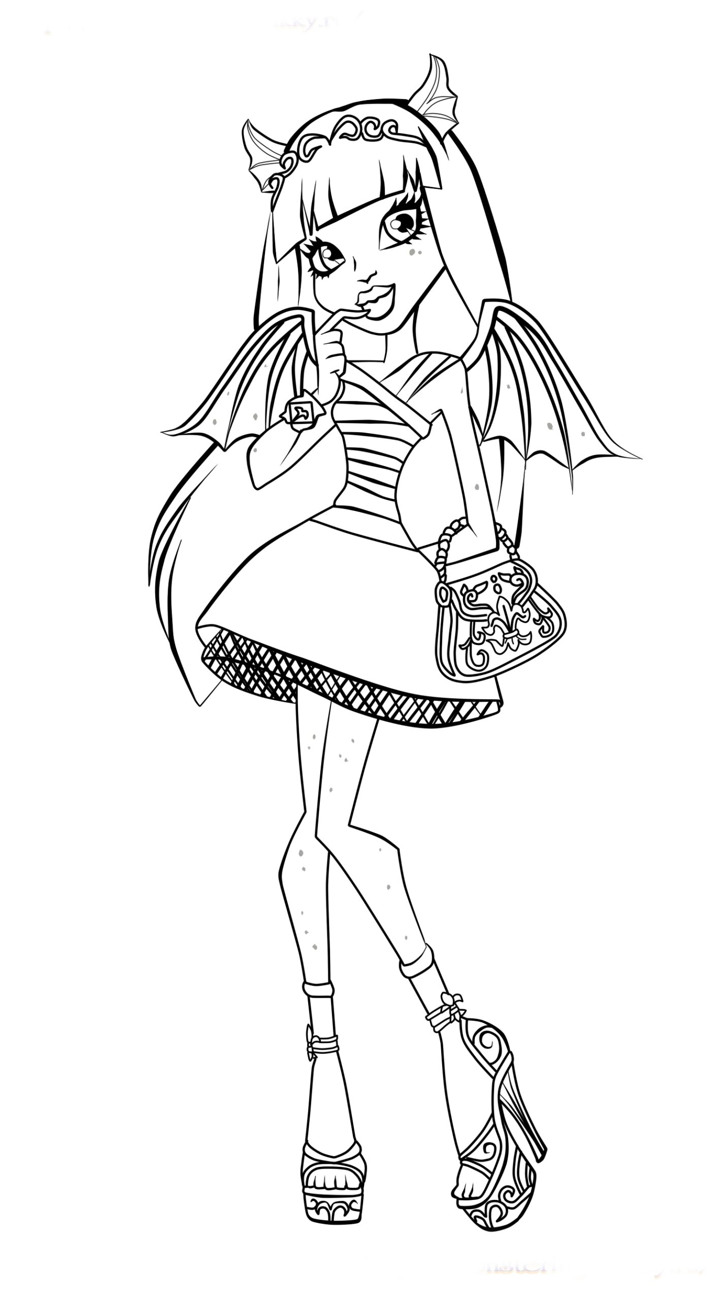 Monster High Printable Coloring Pages Monster High Printable Coloring Pages