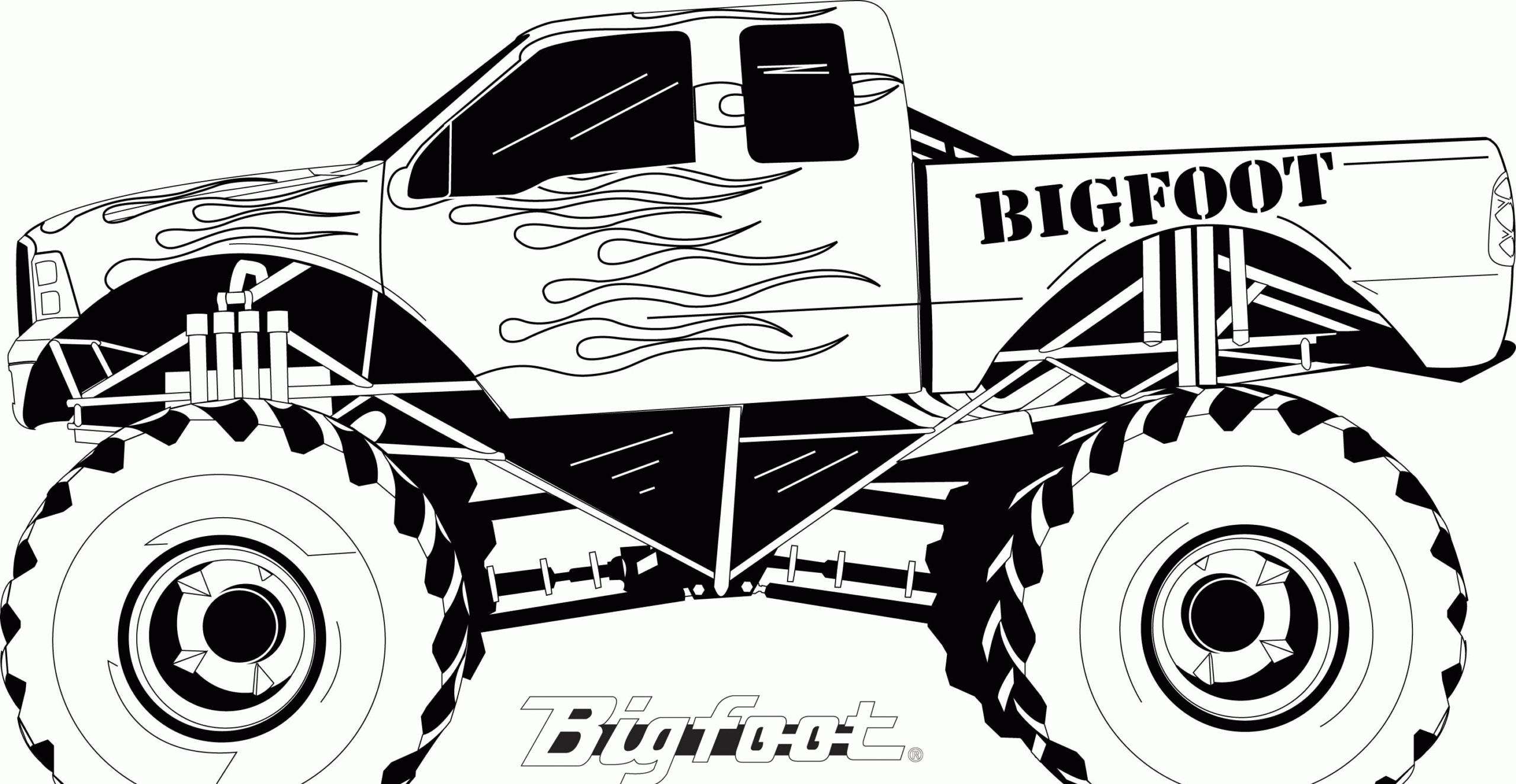 Monster Truck Coloring Pages For Kids Coloring Home Monster Truck Coloring Pages For Kids Coloring Home