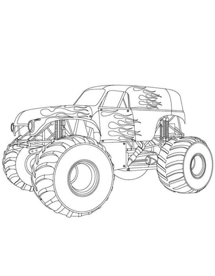 Monster Truck Coloring Pages Free Printable Sheets Monster Truck Coloring Pages Free Printable Sheets