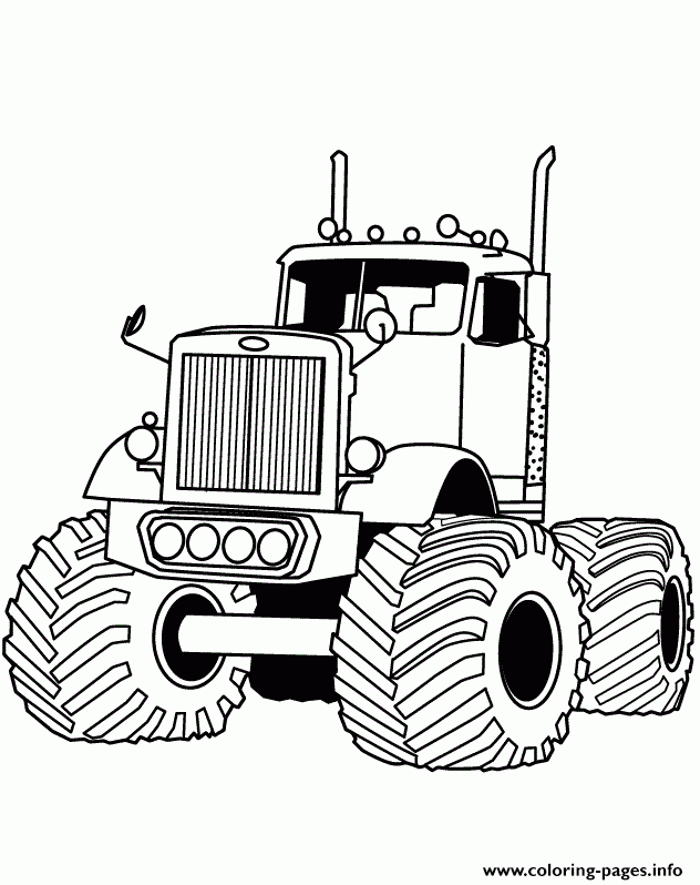 Monster Trucks Coloring Pages Grave Digger