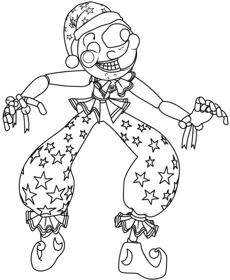 Moondrop FNAF Printable Coloring Page Free Printable Coloring Pages Moondrop FNAF Printable Coloring Page Free Printable Coloring Pages