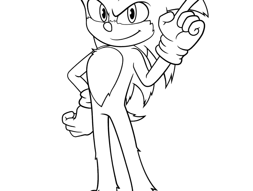 Movie Sonic Coloring Pages Coloring Home