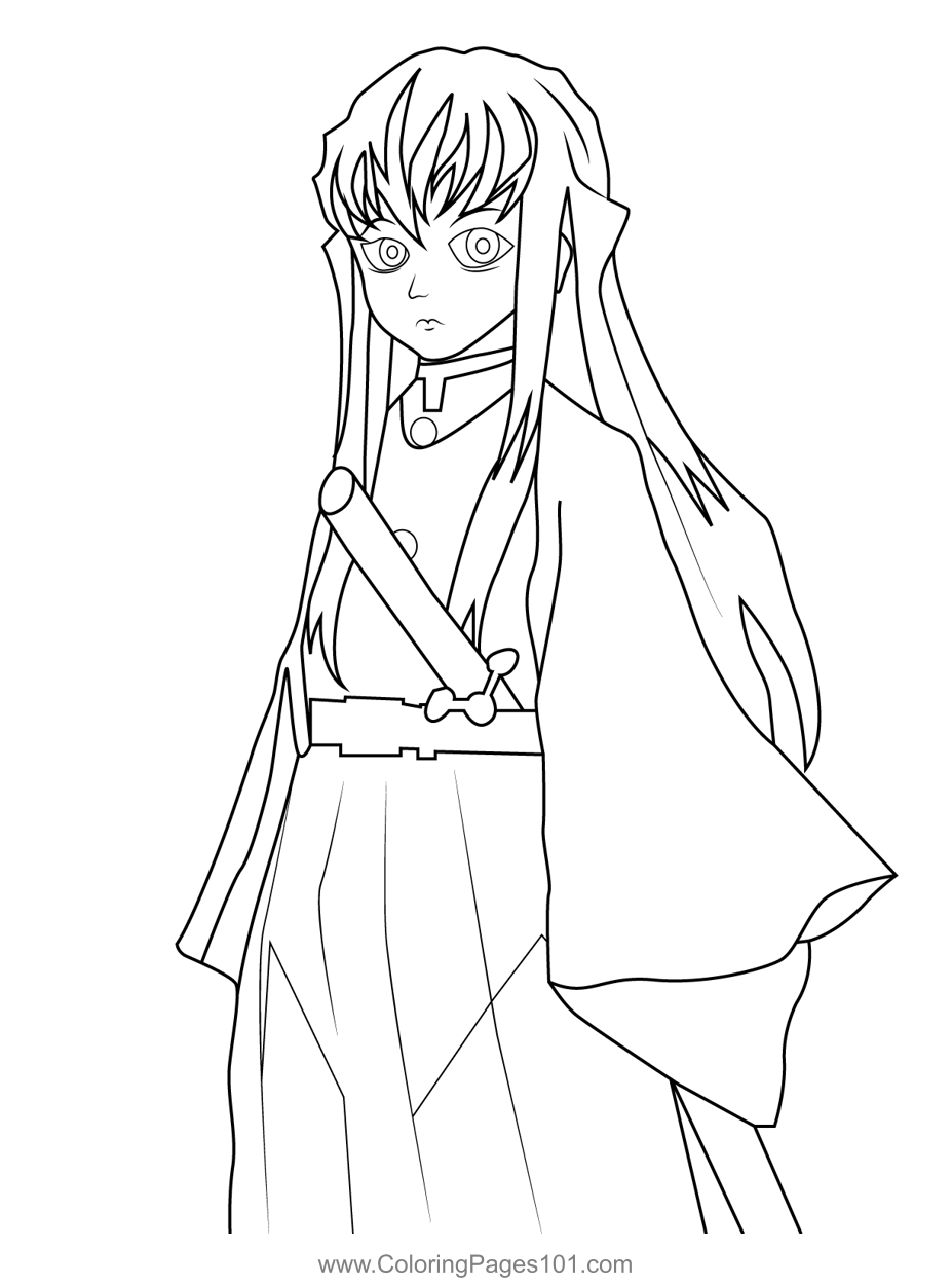 Muichiro Tokito Demon Slayer Coloring Page For Kids Free Demon Slayer Muichiro Tokito Demon Slayer Coloring Page For Kids Free Demon Slayer