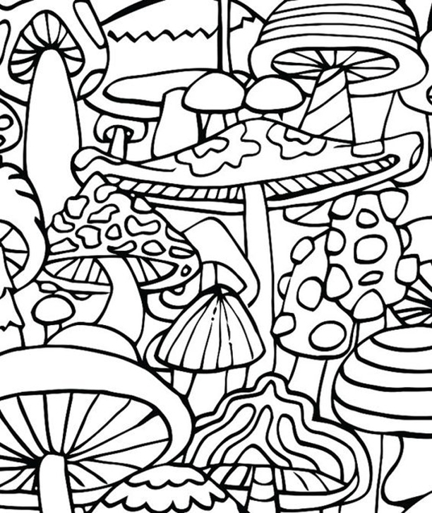 Mushroom Coloring Pages Best Coloring Pages For Kids