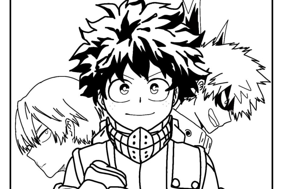 My Hero Academia Coloring Sheets For Kids Cool Coloring Pages Free