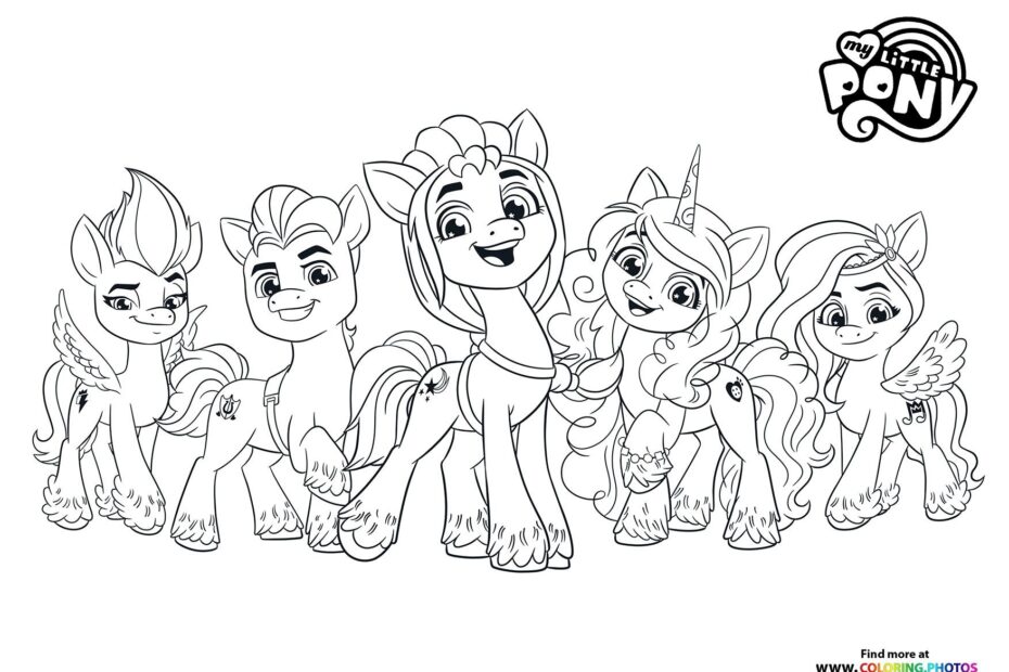 My Little Pony Characters A New Generation Coloring Pages For Kids